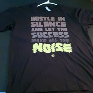 Hustle in Silence and let the success make all the noise Graphic Shirt sz Large